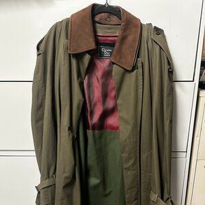 Christian Dior Monsieur Dark Brown Trench Coat Size 44R (Read Description)